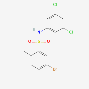 5-bromo-N-(3,5-dichlorophenyl)-2,4-dimethylbenzene-1-sulfonamide