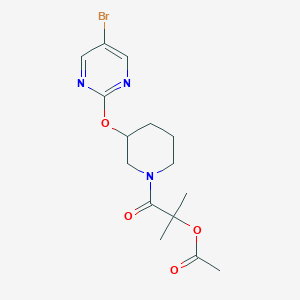 1-(3-((5-Bromopyrimidin-2-yl)oxy)piperidin-1-yl)-2-methyl-1-oxopropan-2-yl acetate