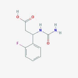 3-(Carbamoylamino)-3-(2-fluorophenyl)propanoic acid