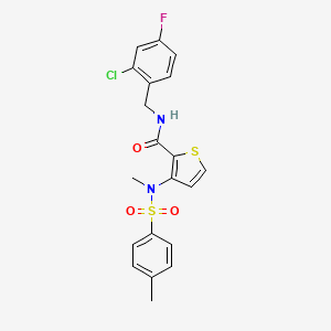 N-butyl-5-{[(3-methoxyphenyl)sulfonyl]amino}-N-methyl-2-piperazin-1-ylnicotinamide
