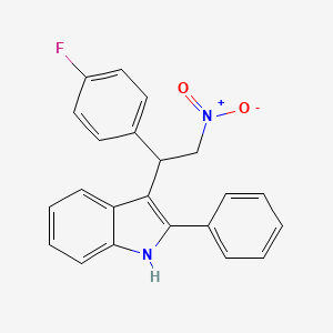 3-[1-(4-fluorophenyl)-2-nitroethyl]-2-phenyl-1H-indole