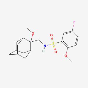 5-fluoro-2-methoxy-N-(((1R,3S,5r,7r)-2-methoxyadamantan-2-yl)methyl)benzenesulfonamide