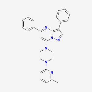 7-(4-(6-Methylpyridin-2-yl)piperazin-1-yl)-3,5-diphenylpyrazolo[1,5-a]pyrimidine