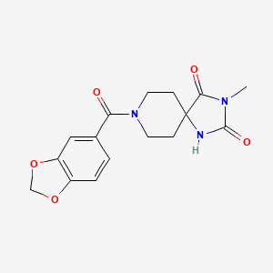 8-(Benzo[d][1,3]dioxole-5-carbonyl)-3-methyl-1,3,8-triazaspiro[4.5]decane-2,4-dione