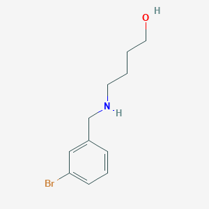 molecular formula C11H16BrNO B262743 4-[(3-Bromobenzyl)amino]-1-butanol 