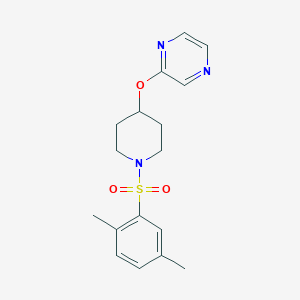 2-((1-((2,5-Dimethylphenyl)sulfonyl)piperidin-4-yl)oxy)pyrazine