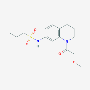 molecular formula C15H22N2O4S B2627461 N-(1-(2-methoxyacetyl)-1,2,3,4-tetrahydroquinolin-7-yl)propane-1-sulfonamide CAS No. 1171842-18-4