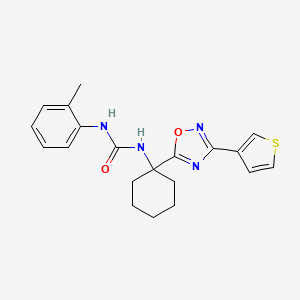 1-(1-(3-(Thiophen-3-yl)-1,2,4-oxadiazol-5-yl)cyclohexyl)-3-(o-tolyl)urea
