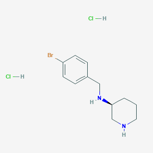 (S)-N-[(4-Bromophenyl)methyl]piperidin-3-amine dihydrochloride