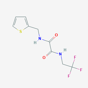 N1-(thiophen-2-ylmethyl)-N2-(2,2,2-trifluoroethyl)oxalamide