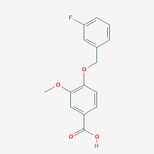 4-[(3-Fluorobenzyl)oxy]-3-methoxybenzoic acid