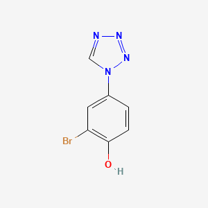 2-Bromo-4-(tetrazol-1-yl)phenol