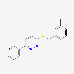 B2627497 3-((3-Methylbenzyl)thio)-6-(pyridin-3-yl)pyridazine CAS No. 893993-72-1
