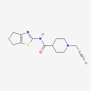 N-{4H,5H,6H-cyclopenta[d][1,3]thiazol-2-yl}-1-(prop-2-yn-1-yl)piperidine-4-carboxamide