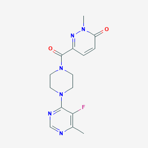 6-[4-(5-Fluoro-6-methylpyrimidin-4-yl)piperazine-1-carbonyl]-2-methylpyridazin-3-one