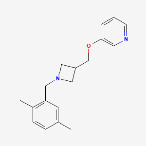 3-[[1-[(2,5-Dimethylphenyl)methyl]azetidin-3-yl]methoxy]pyridine