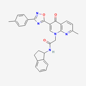 N-{[5-(azepan-1-ylsulfonyl)-2-thienyl]methyl}-3,4-dimethylbenzamide