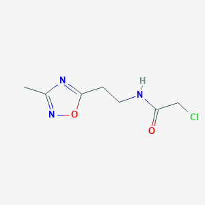 2-Chloro-N-[2-(3-methyl-1,2,4-oxadiazol-5-yl)ethyl]acetamide