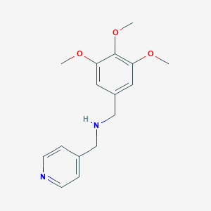molecular formula C16H20N2O3 B262755 Pyridin-4-ylmethyl-(3,4,5-trimethoxy-benzyl)-amine 