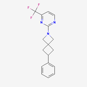 6-Phenyl-2-[4-(trifluoromethyl)pyrimidin-2-yl]-2-azaspiro[3.3]heptane