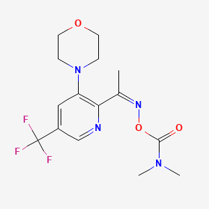 4-[2-({[(Dimethylamino)carbonyl]oxy}ethanimidoyl)-5-(trifluoromethyl)-3-pyridinyl]morpholine