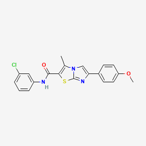 N-(3-chlorophenyl)-6-(4-methoxyphenyl)-3-methylimidazo[2,1-b][1,3]thiazole-2-carboxamide