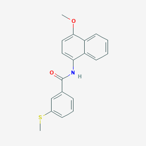 molecular formula C19H17NO2S B2627571 N-(4-methoxynaphthalen-1-yl)-3-(methylthio)benzamide CAS No. 896342-60-2