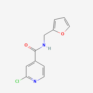 2-Chloro-N-(2-furylmethyl)isonicotinamide