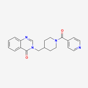 3-[[1-(Pyridine-4-carbonyl)piperidin-4-yl]methyl]quinazolin-4-one