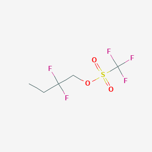 molecular formula C5H7F5O3S B2627604 2,2-Difluorobutyl trifluoromethanesulfonate CAS No. 784193-13-1