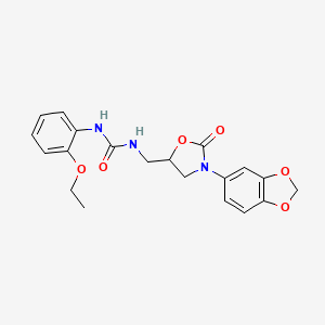 1-((3-(Benzo[d][1,3]dioxol-5-yl)-2-oxooxazolidin-5-yl)methyl)-3-(2-ethoxyphenyl)urea