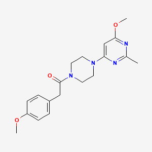 1-(4-(6-Methoxy-2-methylpyrimidin-4-yl)piperazin-1-yl)-2-(4-methoxyphenyl)ethanone