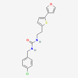 1-(4-Chlorobenzyl)-3-(2-(5-(furan-3-yl)thiophen-2-yl)ethyl)urea
