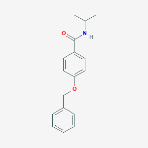 molecular formula C17H19NO2 B262763 4-(benzyloxy)-N-isopropylbenzamide 