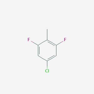 molecular formula C7H5ClF2 B2627635 4-Chloro-2,6-difluorotoluene CAS No. 1208076-23-6