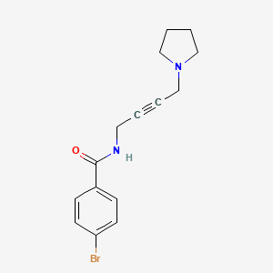 4-bromo-N-(4-(pyrrolidin-1-yl)but-2-yn-1-yl)benzamide