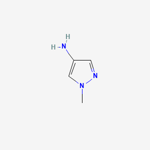 molecular formula C4H7N3 B2627646 1-methyl-1H-pyrazol-4-amine CAS No. 1063734-49-5; 127107-23-7; 69843-13-6