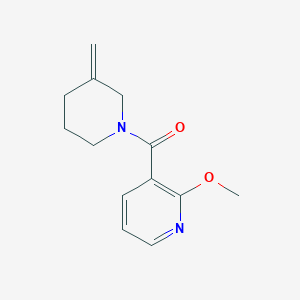 molecular formula C13H16N2O2 B2627693 2-Methoxy-3-(3-methylidenepiperidine-1-carbonyl)pyridine CAS No. 2097929-82-1