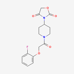 3-(1-(2-(2-Fluorophenoxy)acetyl)piperidin-4-yl)oxazolidine-2,4-dione