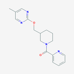 [3-[(5-Methylpyrimidin-2-yl)oxymethyl]piperidin-1-yl]-pyridin-2-ylmethanone