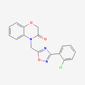 4-((3-(2-chlorophenyl)-1,2,4-oxadiazol-5-yl)methyl)-2H-benzo[b][1,4]oxazin-3(4H)-one