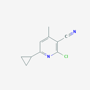 2-Chloro-6-cyclopropyl-4-methylpyridine-3-carbonitrile