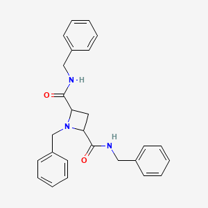 molecular formula C26H27N3O2 B2627712 1-N,2-N,4-tribenzylazetidine-2,4-dicarboxamide CAS No. 1786096-77-2