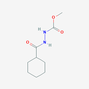 molecular formula C9H16N2O3 B262772 Methyl 2-(cyclohexylcarbonyl)hydrazinecarboxylate 