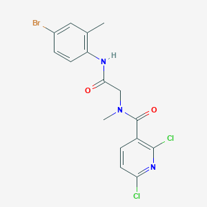 N-(4-bromo-2-methylphenyl)-2-[1-(2,6-dichloropyridin-3-yl)-N-methylformamido]acetamide