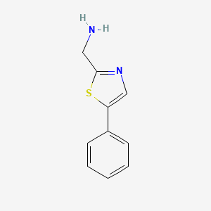 molecular formula C10H10N2S B2627726 2-(Aminomethyl)-5-phenylthiazole CAS No. 959026-08-5