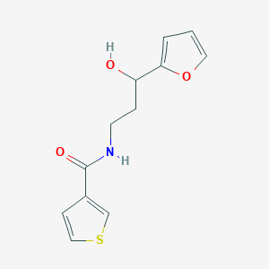 N-(3-(furan-2-yl)-3-hydroxypropyl)thiophene-3-carboxamide