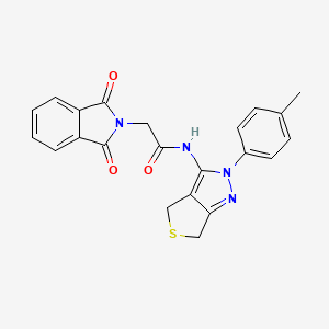 2-(1,3-dioxoisoindolin-2-yl)-N-(2-(p-tolyl)-4,6-dihydro-2H-thieno[3,4-c]pyrazol-3-yl)acetamide