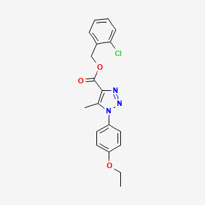 2-chlorobenzyl 1-(4-ethoxyphenyl)-5-methyl-1H-1,2,3-triazole-4-carboxylate
