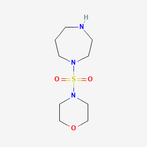 molecular formula C9H19N3O3S B2627775 1-(4-Morpholinylsulfonyl)-1,4-diazepane CAS No. 192869-43-5; 756457-63-3